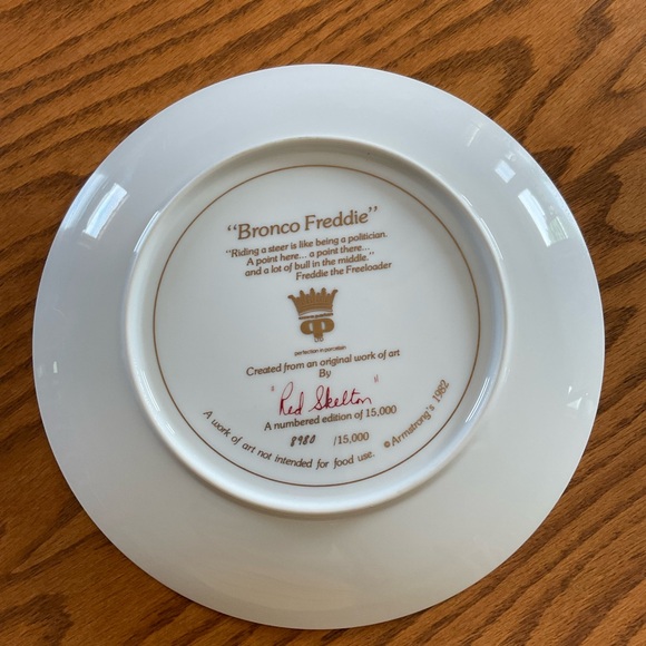 Red Skelton Collector Plate Set, “Freddie’s Shack” & Bronco Freddie” - Picture 5 of 8
